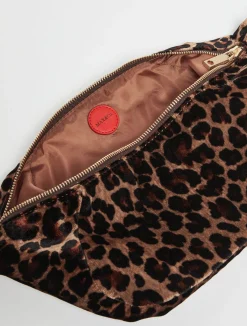 Animalier velvet hobo bag