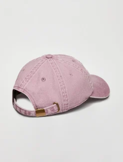 Baseball cap with monogram.