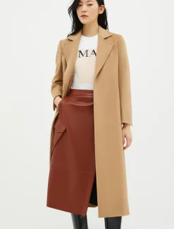 Belted wool coat