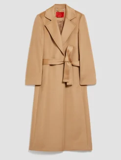 Belted wool coat