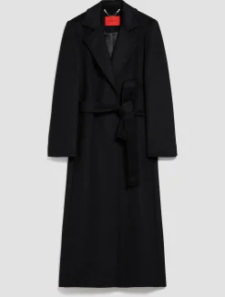 Belted wool coat