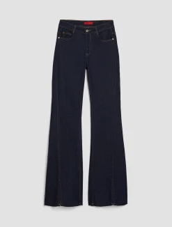 Bootcut jeans with splits