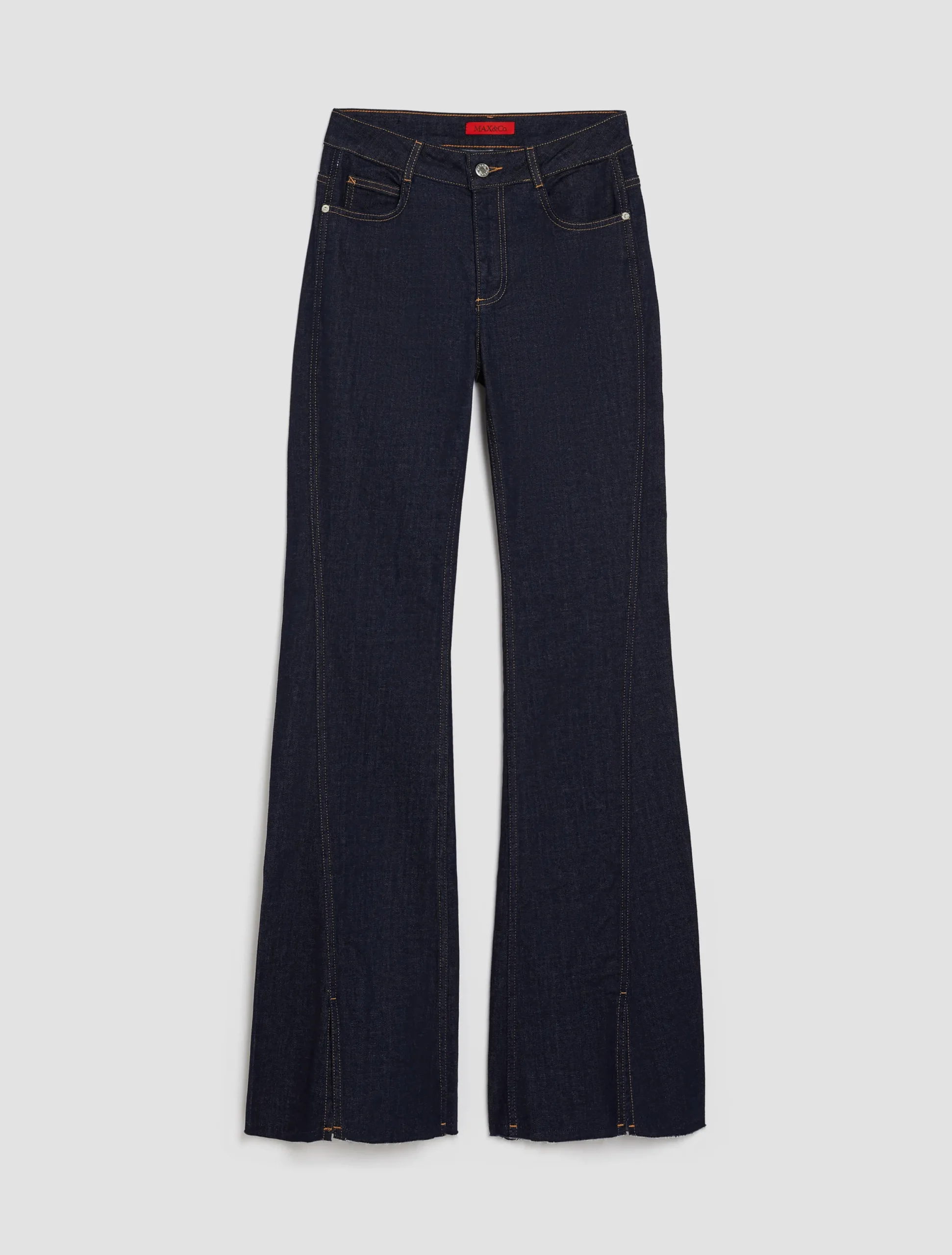 Bootcut jeans with splits