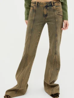 Bootcut stretch-denim jeans