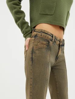 Bootcut stretch-denim jeans