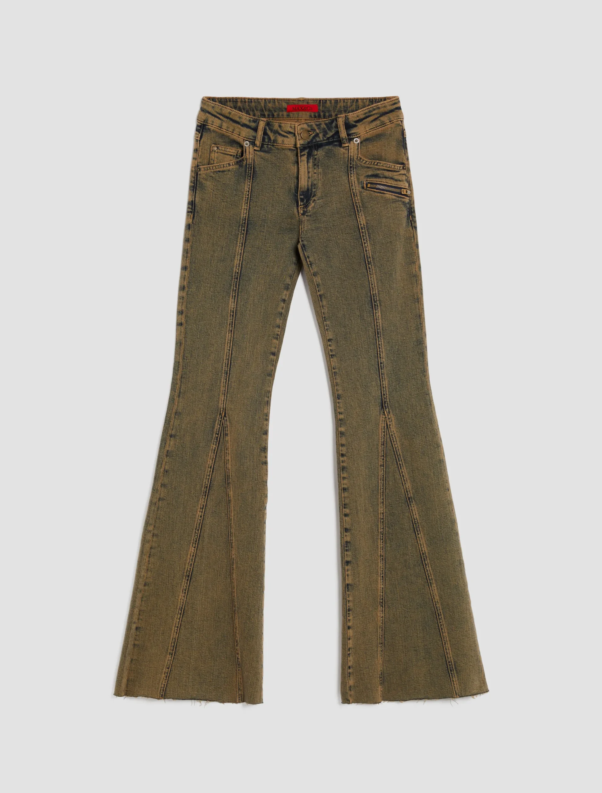 Bootcut stretch-denim jeans