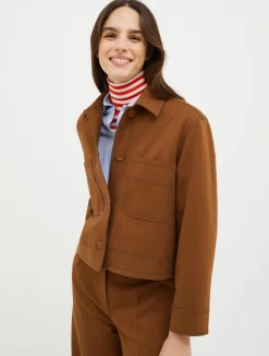 Boxy-fit jersey jacket