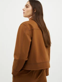 Boxy-fit jersey jacket