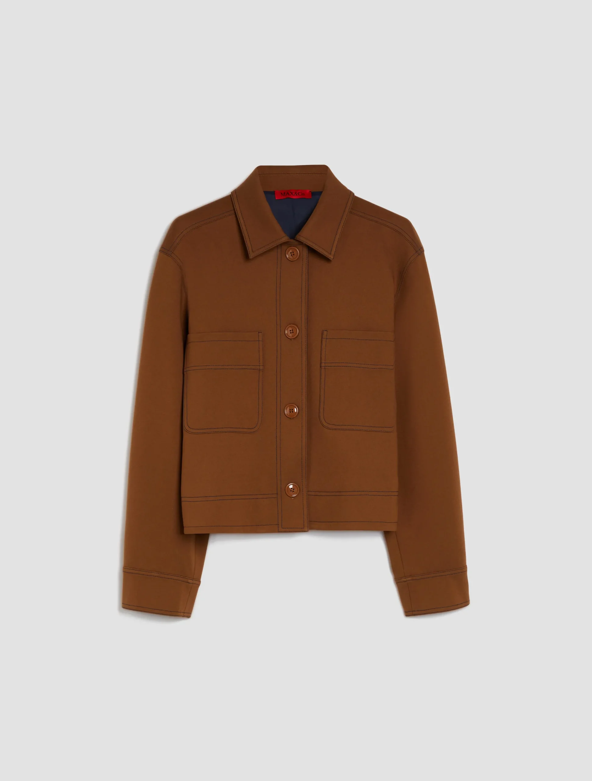 Boxy-fit jersey jacket