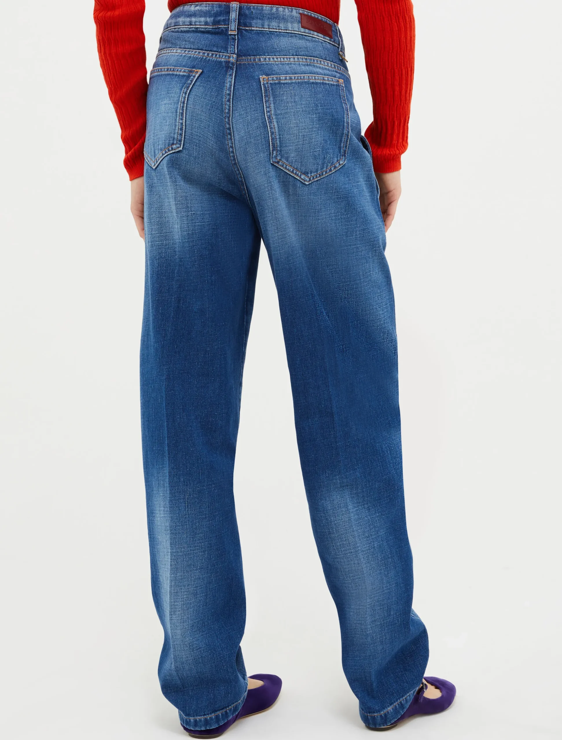 Carrot-fit stretch-denim jeans