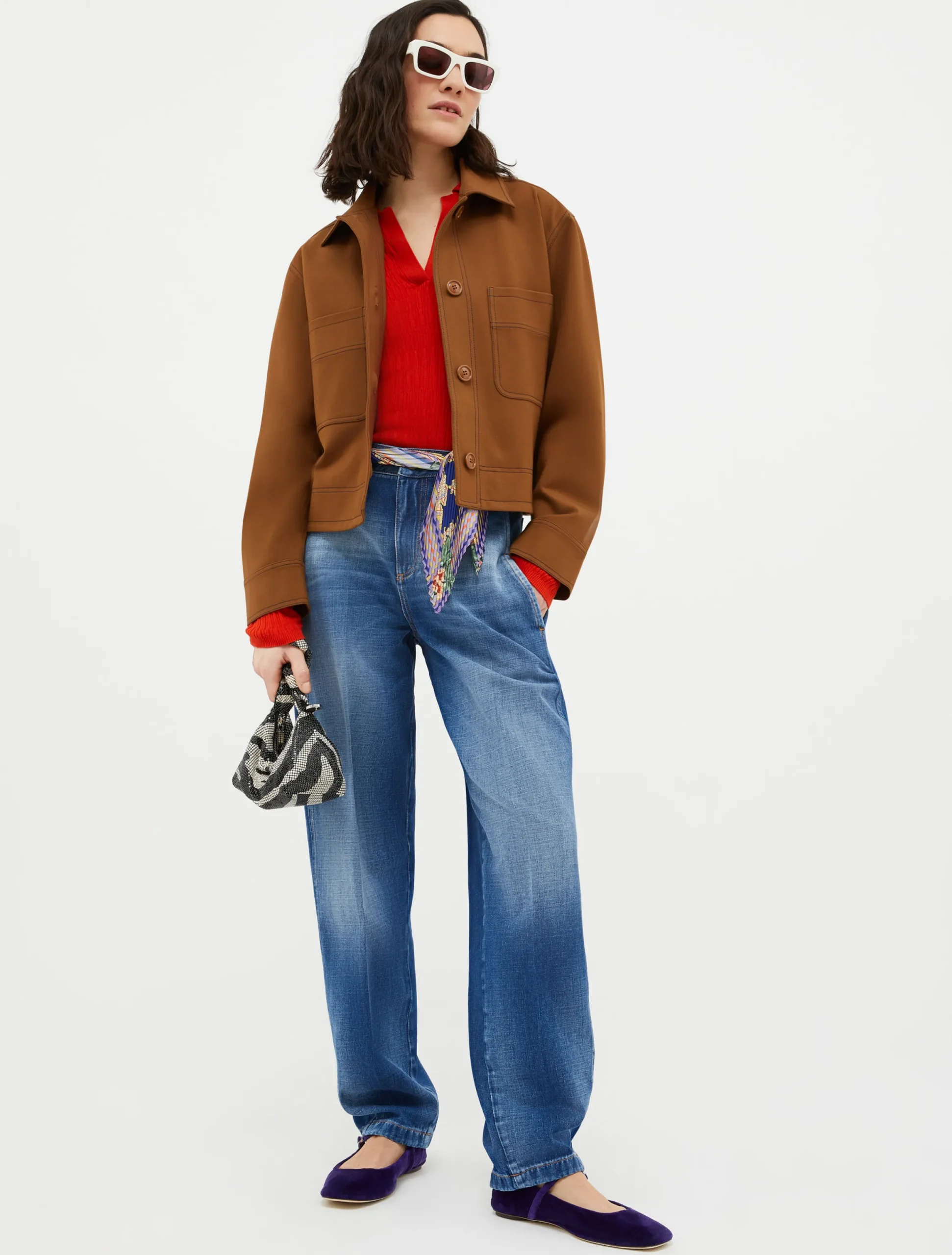 Carrot-fit stretch-denim jeans