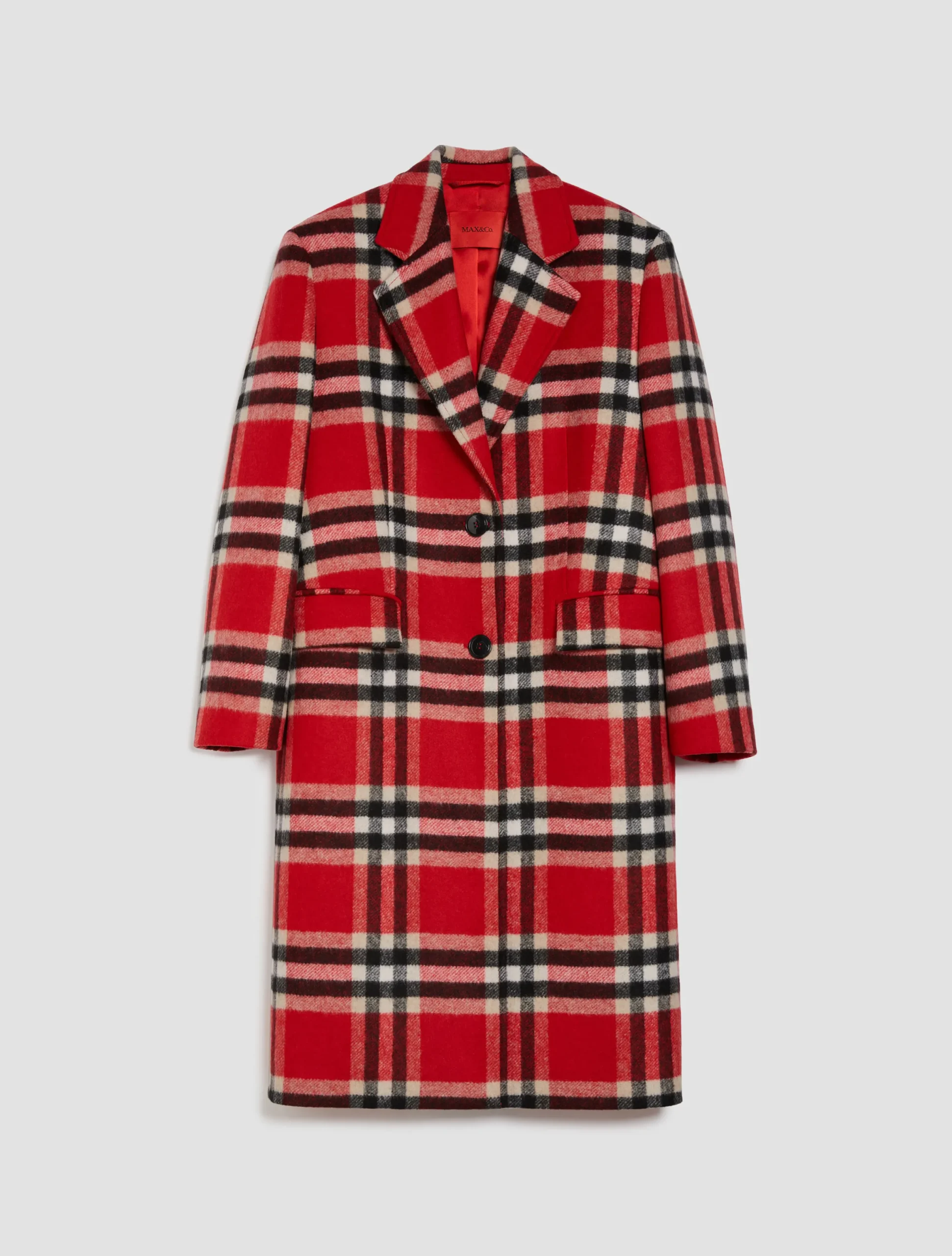 Checked coat