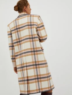 Checked coat