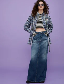 Checked flannel shirt MAX&Co. with Looney Tunes