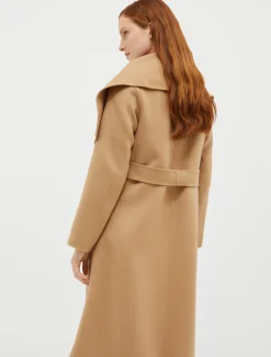 Coat in double wool/cashmere