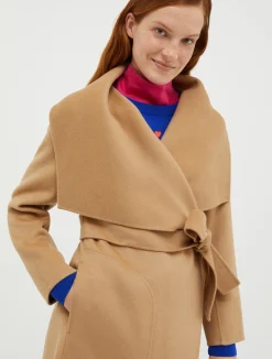 Coat in double wool/cashmere