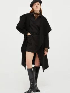 Coat in double wool/cashmere