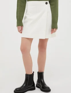 Corduroy mini skirt