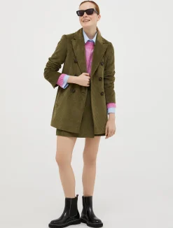 Corduroy mini skirt