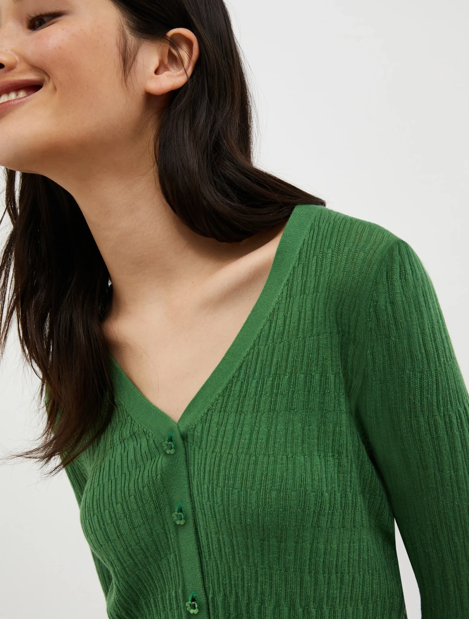 Cotton and modal-blend cardigan