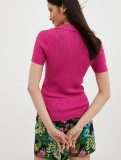 Cotton and modal-blend polo shirt