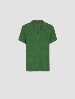 Cotton and modal-blend polo shirt