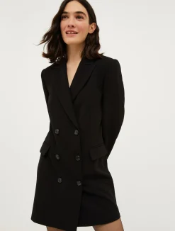 Crepe blazer mini dress