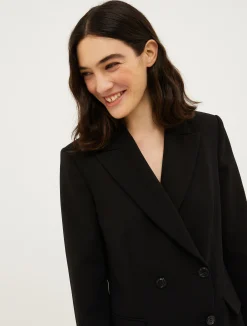 Crepe blazer mini dress