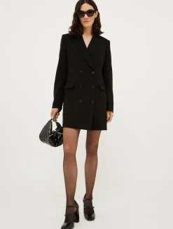 Crepe blazer mini dress