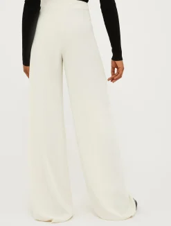 Crepe palazzo trousers
