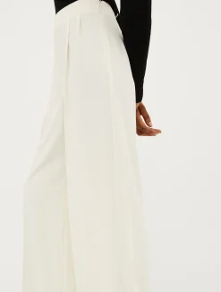 Crepe palazzo trousers