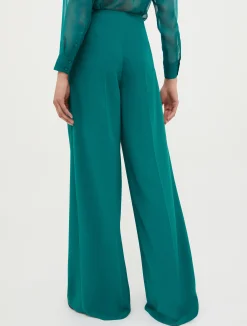 Crepe palazzo trousers