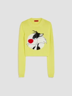Cropped jumper MAX&Co. with Looney Tunes