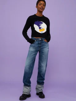 Cropped jumper MAX&Co. with Looney Tunes