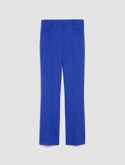 Cropped straight-leg trousers