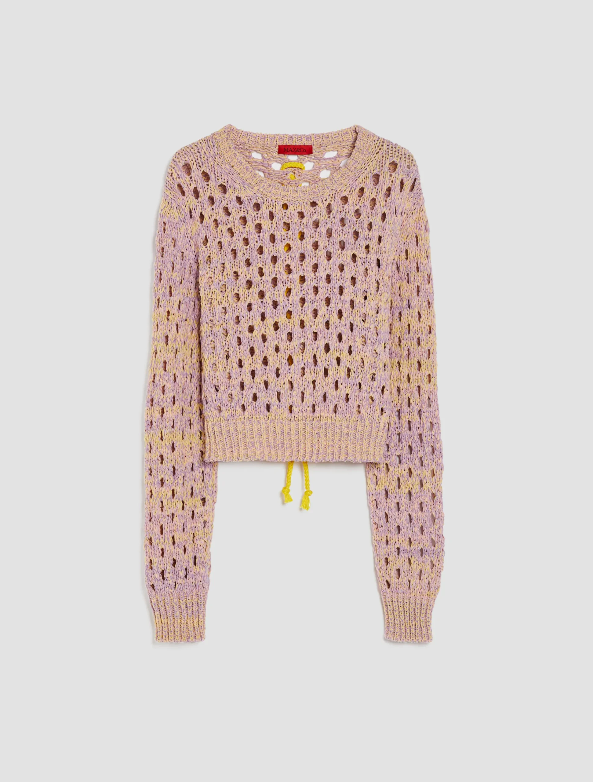 Cropped textured jumper