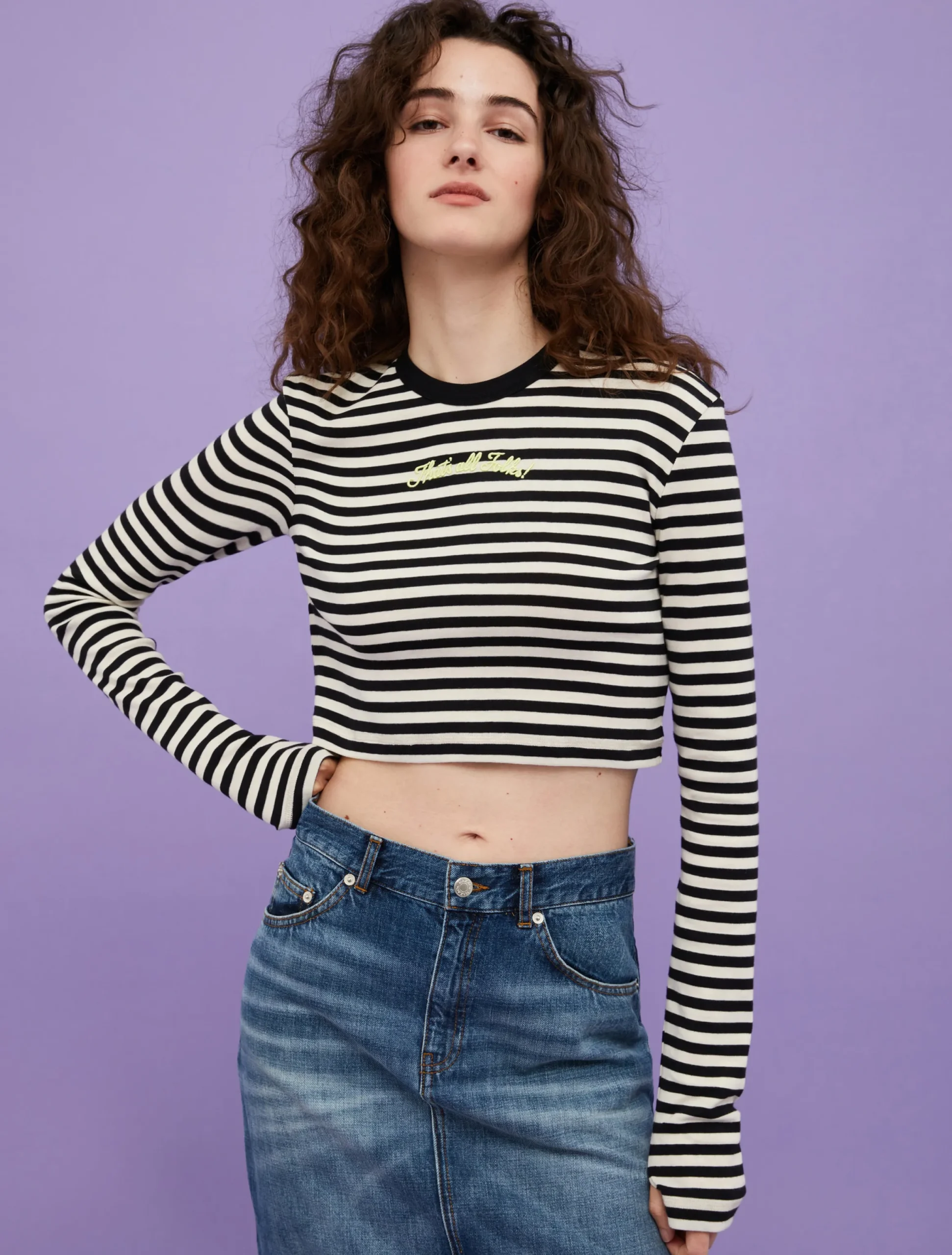 Cropped T-Shirt MAX&Co. with Looney Tunes