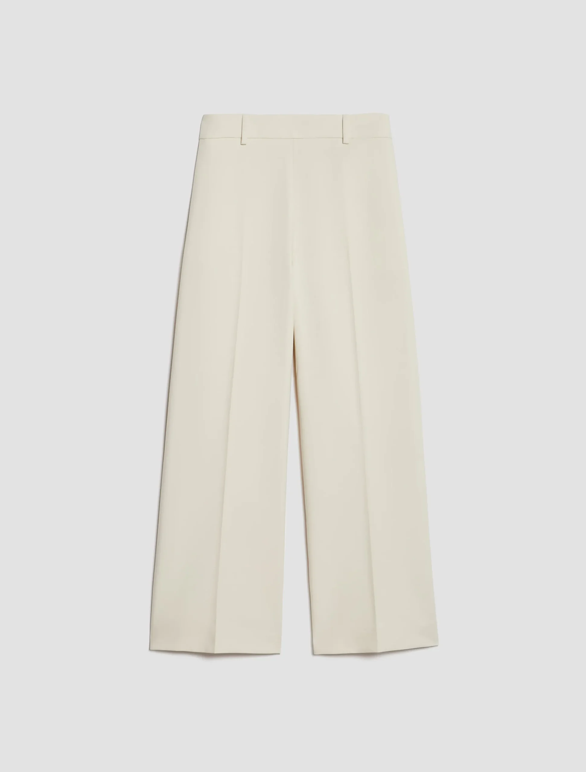 Cropped wide-leg trousers