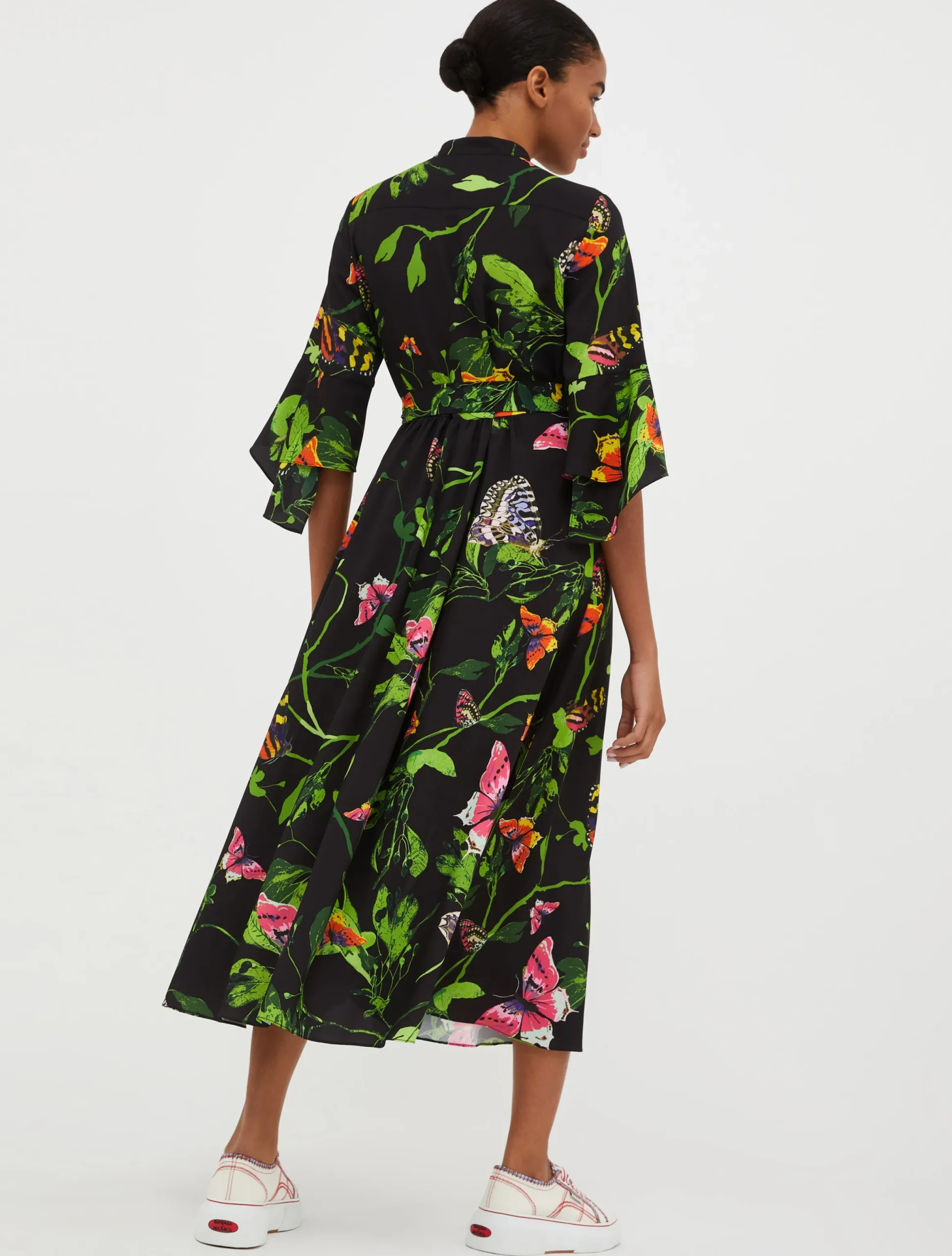 Crêpe de Chine shirt dress
