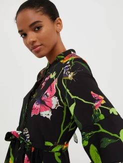 Crêpe de Chine shirt dress