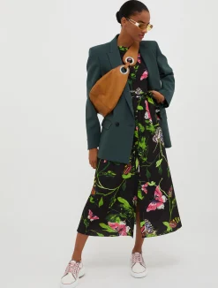 Crêpe de Chine shirt dress