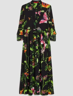 Crêpe de Chine shirt dress