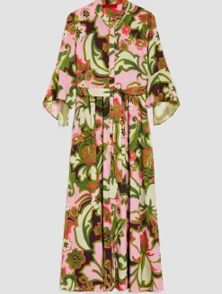 Crêpe de Chine shirt dress