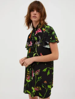 Crêpe de Chine tunic dress