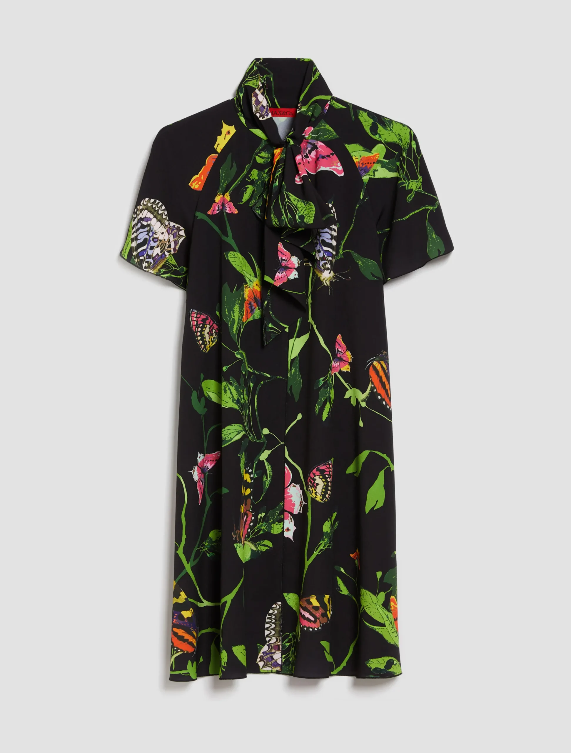 Crêpe de Chine tunic dress