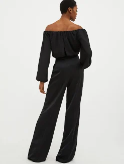 Crêpe envers-satin jumpsuit