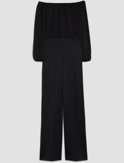 Crêpe envers-satin jumpsuit