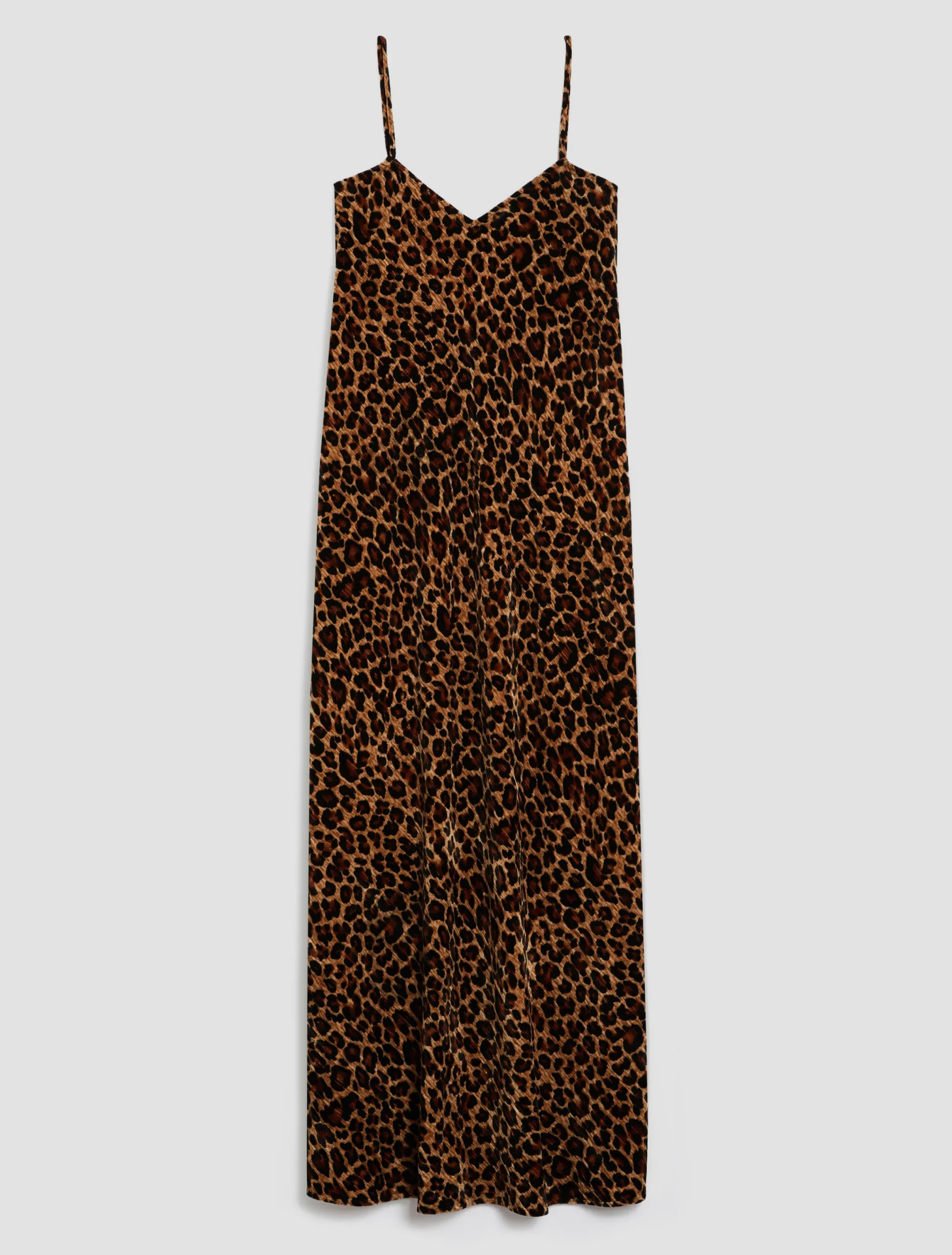 Crushed-velvet slip dress