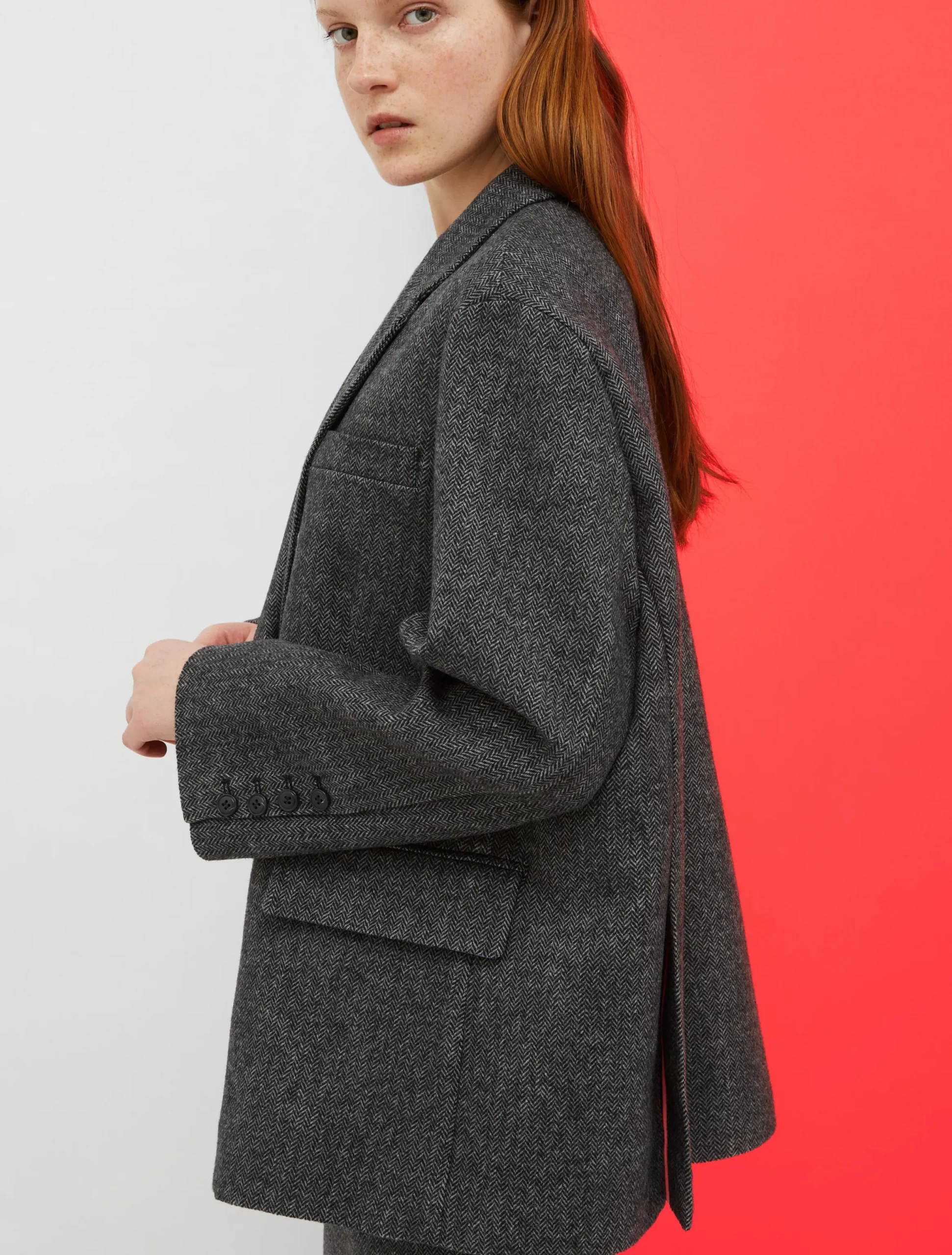 De-Coated with Anna Dello Russo flannel blazer