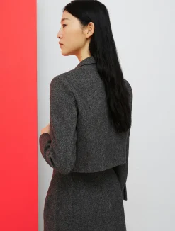 De-Coated with Anna Dello Russo wool-blend flannel jacket